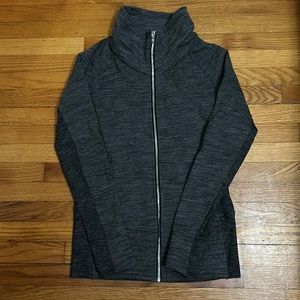 Dark gray zip up sweatshirt